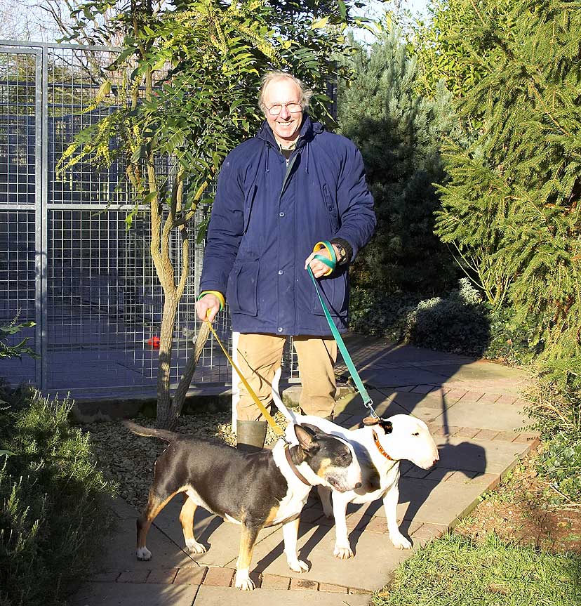 Vic on his farewell walk with Kiko & Tapa