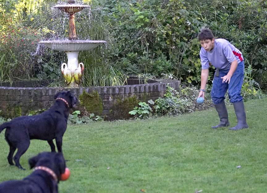 I'm ready.  Go on, throw