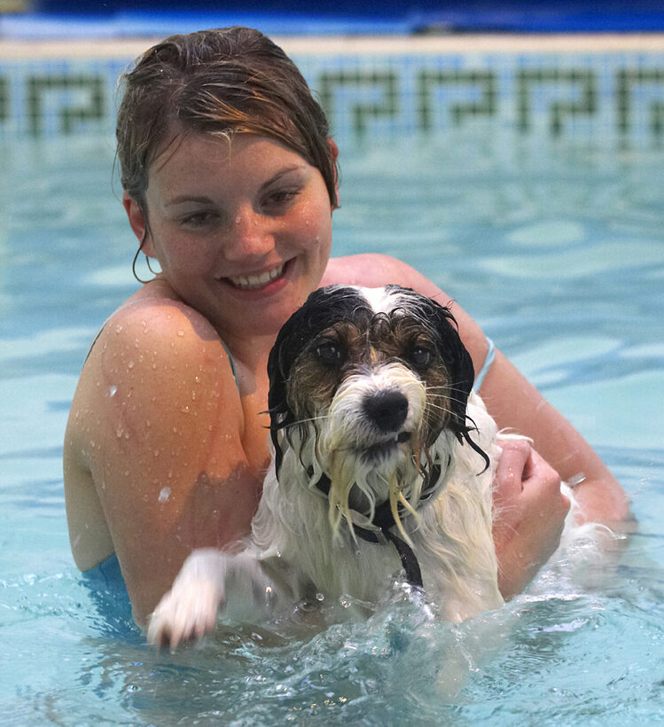 Dog, Dogs, Kate, Muki, Parson Russell Terrier, Play, Playing, Playtime, Pool, Smile, Swim, Swimming, Terriers