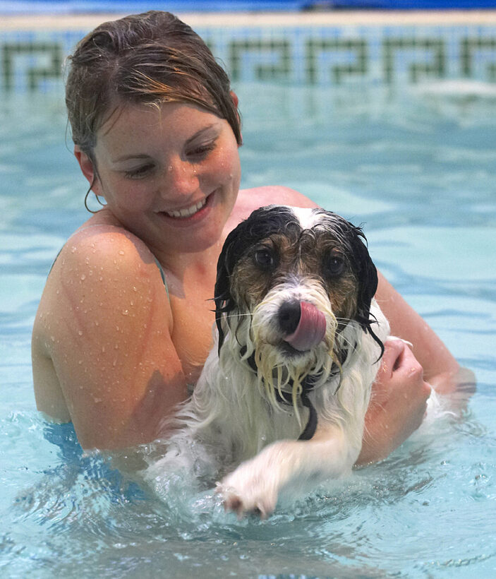 Dog, Dogs, Kate, Muki, Parson Russell Terrier, Play, Playing, Playtime, Pool, Smile, Swim, Swimming, Terriers, Tongue