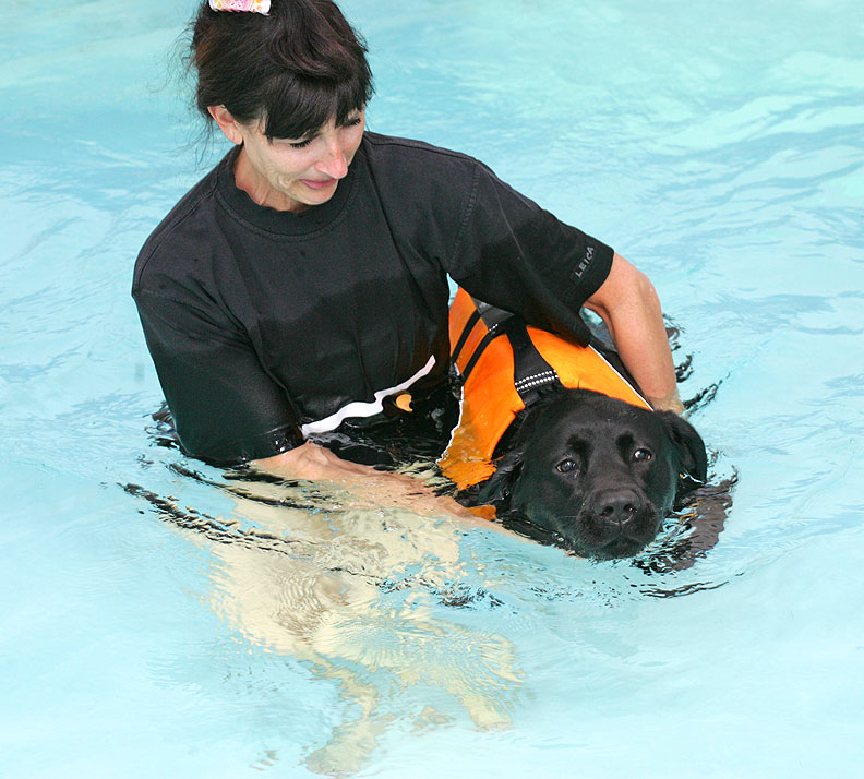 Billy Swimming (With Marjorie Supporting Him)