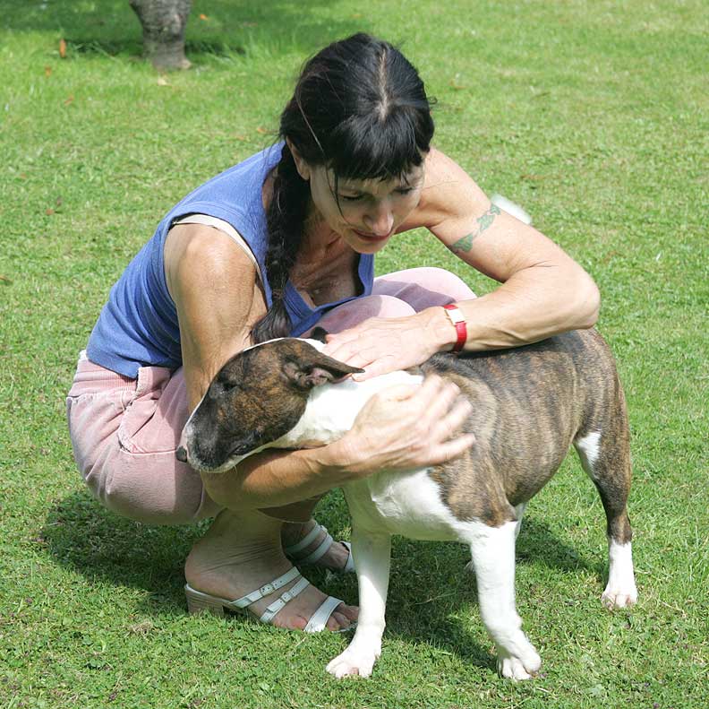 Gucci Receiving A Cuddle from Marjorie